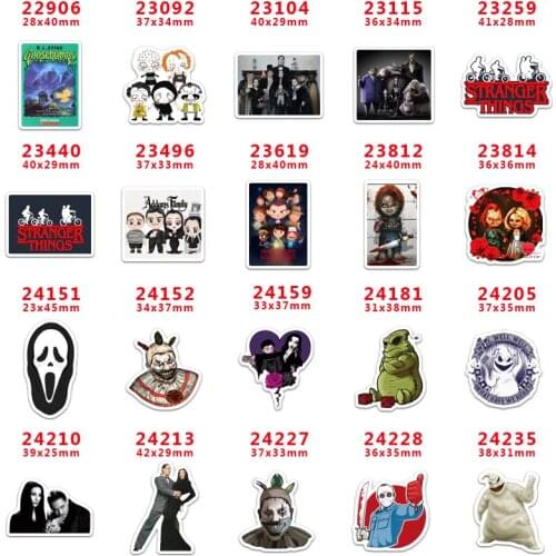 DIY Craft Supplies cartoon character flat back custom planar resins 30 pieces. Halloween resins PR22906