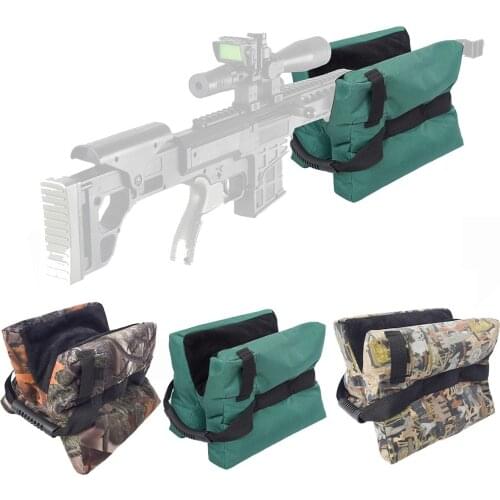 Outdoor Shooting Stand Bag Tack Driver Hunting Shooting Gun Accessories Gun Rest Target Sports Rifle Bench Unfilled Sand Green