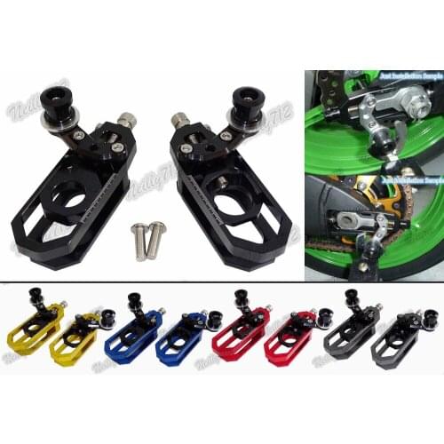 Waase Aluminum Chain Adjusters with Spool Tensioners Catena For Yamaha YZF R6 2006 2007 2008 2009 2010 2011 2012 2013 2014-2016