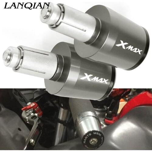 CNC Motorbike Handlebar Grips Ends Handle Bar Cap End Plugs For YAMAHA XMAX X-MAX 125 200 250 400 300