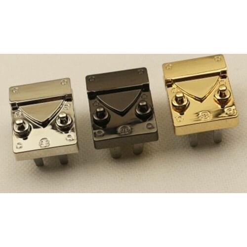 1pcs Metal Square Shape Turn Lock Fashion Press Lock Clasp Leather Craft Women Bag Handbag Shoulder Bag Purse DIY Hardware