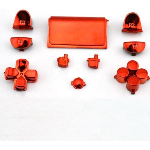 Xunbeifang 10sets Glossy For PS4 Wireless Controller Joysticks Dpad R1/L1/R2/L2 Buttons full buttons For Sony PS4 Dualshock 4