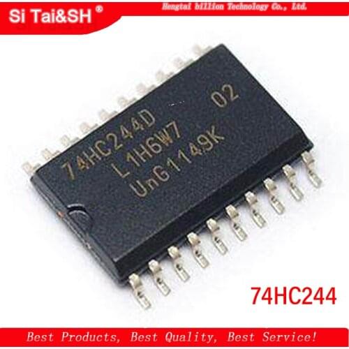 10PCS 74HC244 74HC244D MM74HC244WM 7.2MM SOP20