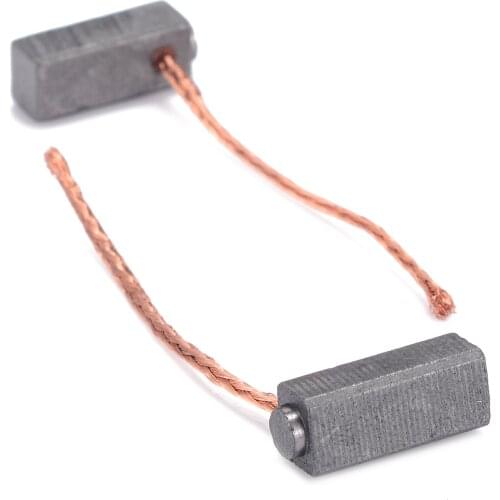 10pcs/set Carbon Brushes Wire Electric Motor Brush Repair Part Kit For Generator Generic Electric Motor Replacement 5x6x14mm