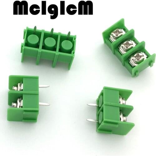 10pcs 7.62mm pitch connector KF7.62-3P pcb screw terminal block connector 3 pin 300V 20A Free Shipping