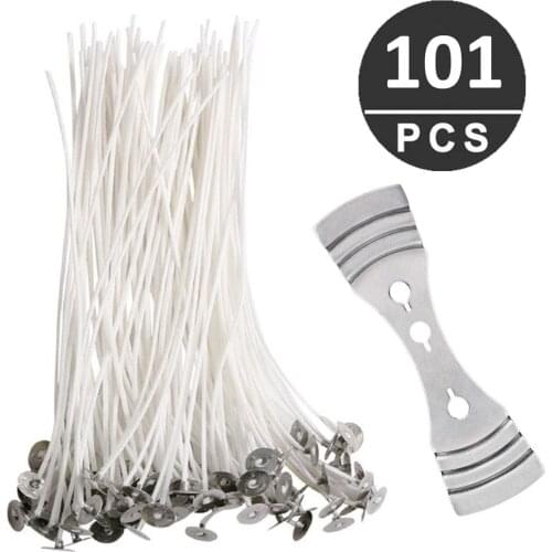 100 Piece Cotton Candle Wick Candle Making Supplies 10/15cm Pre-waxed For Candle Making kit kaarsen maken DIY home use products
