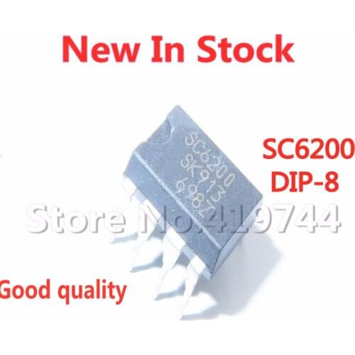 5PCS/LOT 100% Quality SC6200 DIP-8 LCD power management chip In Stock New Original