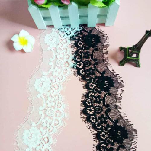 8.5X300CM 1PCS Lace Ribbon Lace Trim Wedding Decoration Handcrafted Embroidered Sewing DIY Material Tablecloth decorative