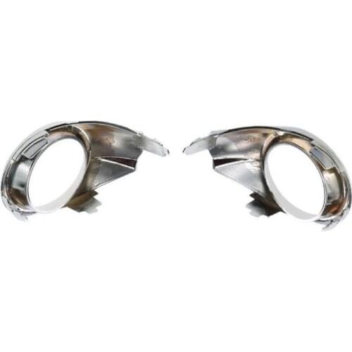 80% 2121 Hot Sell 1 Pair Electroplating Fog Light Cover Frame 8A61-15A223-CB5SM3 for Fords Fiesta 09-13