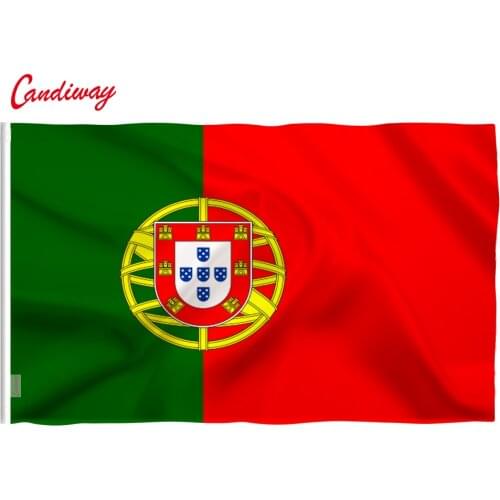 90 x 150cm Portugal National Flag Hanging Flag Polyester Portugal National Flag Outdoor Indoor Big Flag for Celebration NN063