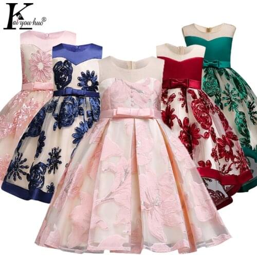 Vestidos infantil Toddler Girls Dress 2019 Summer Children Elegant Princess Dress Kids Dresses For Girls Birthday Party Dresses
