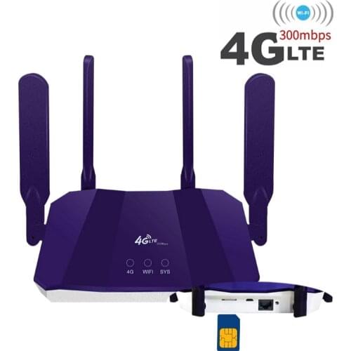 DONG ZHEN HUA B818 Home 3G Wifi Router Modem 4G Mobile Hotspot 4pcs Antenna 32 Wifi Users 300mbps CPE 4G LTE With Sim Card Slot