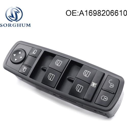 Electric Power Window Master Switch A1698206610 For Mercedes Benz A B GL M R Class W245 W169 A150 B200 X164 2004-2012
