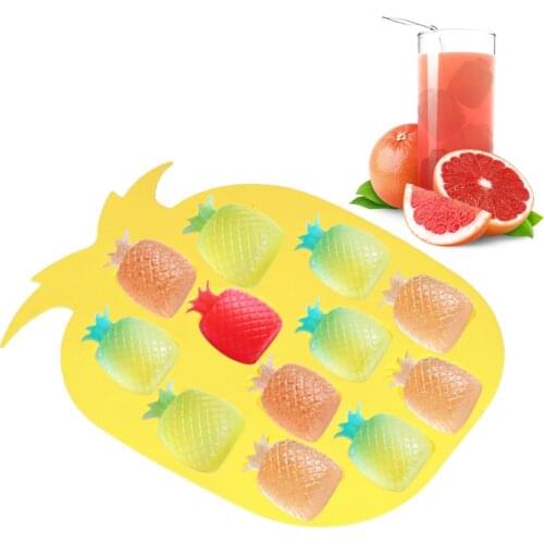 Pineapple Shape Kitchen Tools Ice Mold Tray Ice Cream Maker Jelly Pudding Tools Ice Cube Mold for Bar Party Drink