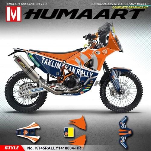 HUMAART Heat-resistant Vinyl PVC Decals Personalised Stickers for 450 Rally 2015 2016 2017 2018