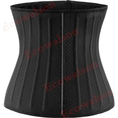 Free Shipping Women Latex Waist Trainer 25 Steel Bone High Compression Steampunk Cincher Body Shaper Fajas Breathable Underwear