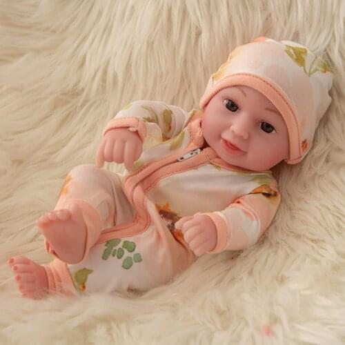 D&B 25 cm Newborn With Clothes Full Body MINI Reborn Dolls Adorable Lifelike Reborn Dolls Sleeping Baby Toys For Children