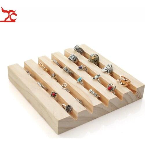 Wood Ring Storage Display Tray Jewelry Display Tray Ring Jewelry Organizer Holder Counter Display Storage Tray Ring Display