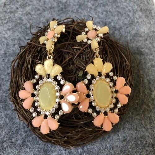 Sweet Cute Flower Mixed Color Earring