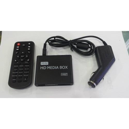 REDAMIGO 1080P MINI Media Player for car Center MultiMedia Video Player Media box with Adapter HDMI AV USB SD/MMC HDDK7+C+A