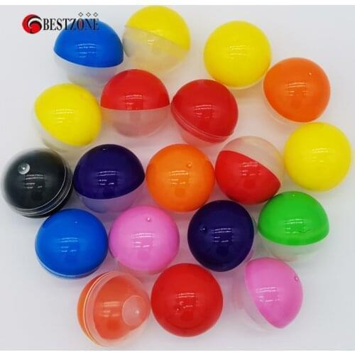 Free Shipping 20 Pcs/Lot 32 MM Empty Plastic Capsules 1.2' Colorful Toy Capsule For Vending Machine