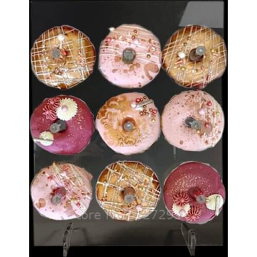 Counter Detachable Donut Wall Stand Donut Birthday Decoration Doughnut Party Wedding Table Decor Baby Shower Event Supplies