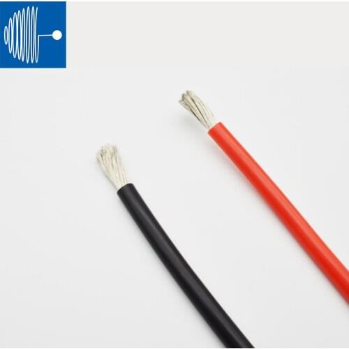 SHENGPAI 6AWG Heat-resistant cable wire 1 meter Soft silicone wire high temperature resistance Copper Electrical Cable