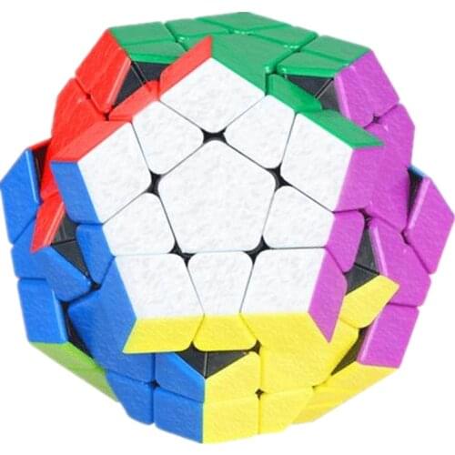 Shengshou 3x3 Megaminxeds Cube Stickerless 3x3x3 Gem Magic Cube 3Layers Speed Professional Puzzle Toys For Children Kids Gift