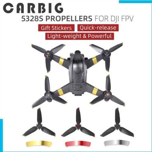 5328S Propellers Quick-release Props with Gift Arm Stickers Accessories for DJI FPV