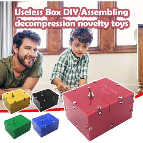Funny Box Turns Itself Off Useless Box Leave Me Alone Machine Practical Jokes Funny Toys Assembled Funny Tricky Toys