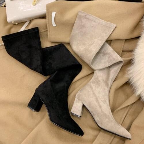 Thigh High Over The knee high Boots For Women Shoes Woman 2020 Newest Night Club High Heels Boots woman large size 34-43