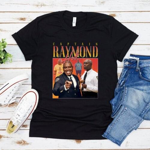 Captain Holt Homage T-shirt Raymond Brooklyn TV Show Retro 90s Vintage Tees Unisex Summer Short Sleeved Harajuku Women T Shirts