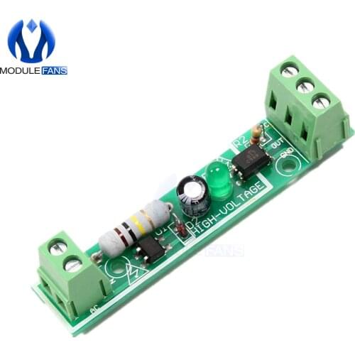 1-Bit AC 220V Optocoupler Isolation Module Voltage Detect Board Adaptive For Isolamento Fotoaccoppiatore Adapter PLC 24V Level