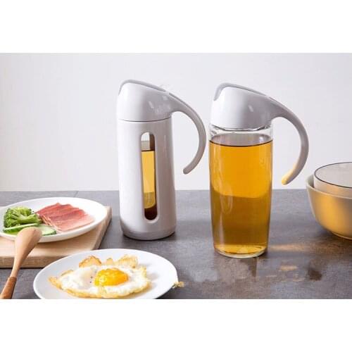1PC 300ml 500ml Glass Oil Dispenser Bottle Sauce Pot Leak-proof Bottle Vinegar Sauce Oil Jar For Cooking Tools JO 1087
