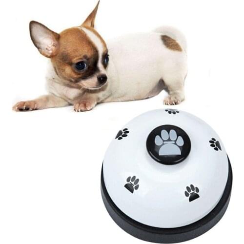 1Pc Dog Toy Pet Bell Responder Bell Training Puppy Feeding Metal Meal Bell Cat Dog Bell Pet Supplies Interactive Training