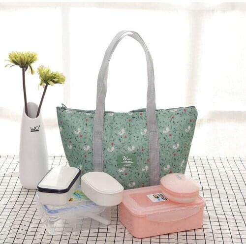 1PC New Unisex Waterproof Lunch Bag Foladable Thermal Insulated Tote Picnic Bag for Kid Girl Women Men Camping