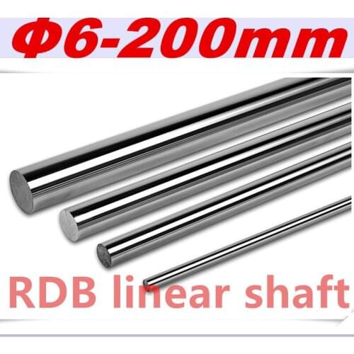 2pcs/lot linear shaft 6mm 200mm rod shaft WCS 6mm linear shaft L200mm chrome plated linear motion guide rail round rod cnc parts