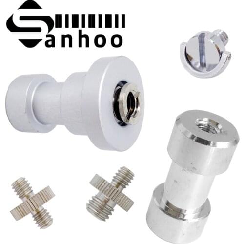 6in1 1/4" to 3/8" Male to Female D-Ring Adapter Converter Screw Kit For Camera Digital SLR Tripod Flash Mount Studio Accessories