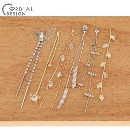 Cordial Design 50Pcs Jewelry Accessories/Hand Made/CZ Charms/Jewelry Findings & Components/Claw Chain/Earring Parts/DIY Making