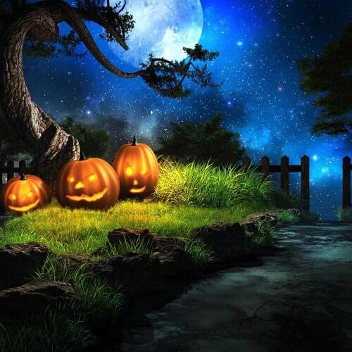 Celebrate 2020 Halloween photo backgrounds vinyl magic forest Fotografia photography backdrops for photo studio props lv-2230