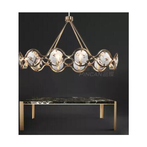 Personalized living room light postmodern luxury chandelier K9 crystal dining room bedroom model room home decoration lamps