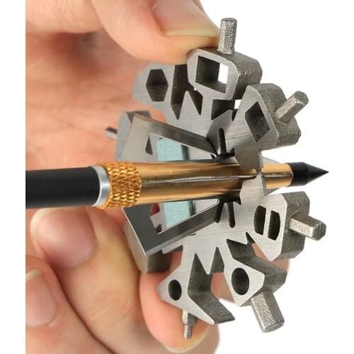 Toparchery 1pc Portable Multifunctional Camping Survival Tools Stainless Steel Arrow Repairing Tools Archery Necessity