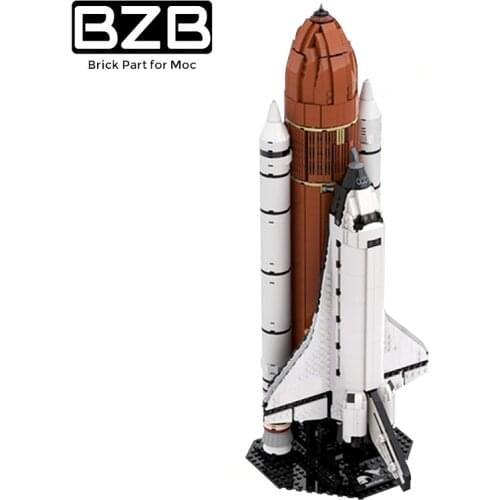 BZB MOC Space Shuttle Launch Center Launch Platform Creative Rocket Aircraft Building Block Model Kids Toys DIY Brick Best Gifts