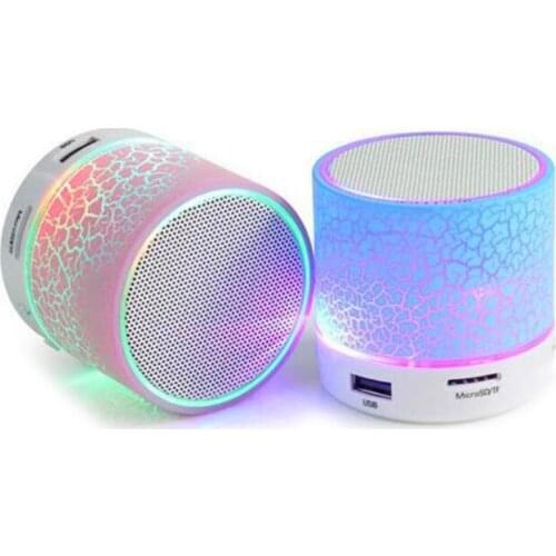 Mini Wireless Bluetooth Speaker Cracked LED TF USB Subwoofer Bluetooth Speaker mp3 Stereo Subwoofer Music Player Portable For PC