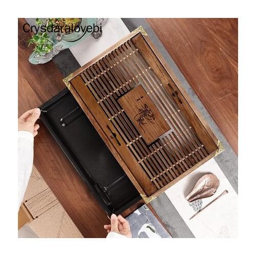 Natural Wooden Tea Tray High Quality Chinese Tea tabl Tray Tea Set Board Bamboo Puer Tea Tray Kitchen Accessories