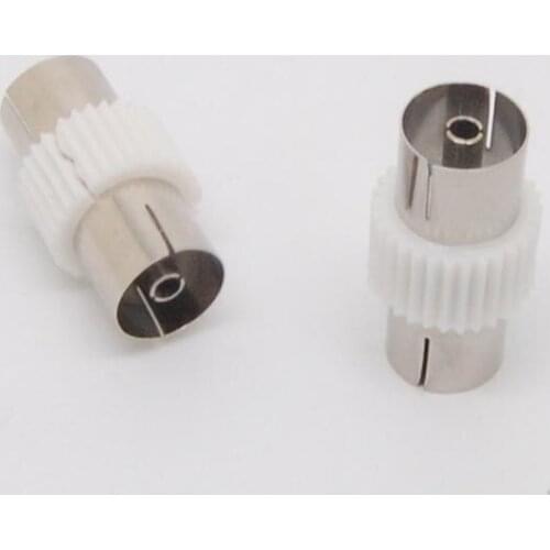 New RF Coaxial Female To Female Socket TV Aerial Cable Coupler Adaptor Connector NEW