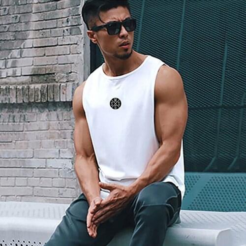 Mens Workout Mesh Muscle Casual Tank Top New Fitness Summer Fashion Quick Dry Vest Clothing Bodybuilding Sport Sleeveless Shirt