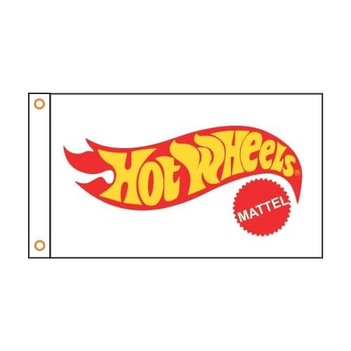 Custom flag car Hot WHeels banner 3x5ft 100% Polyester Hot WHeels Flag 04