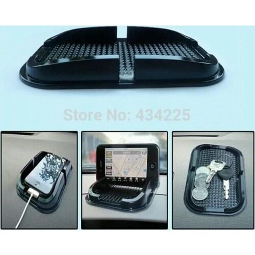 Car Dashboard Holder Rubber Stand Pad Anti-skid Slip Proof Grip Mat for Mobile Phone - Black
