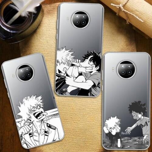 My hero academia Phone Case Transparent Clear for Xiaomi Redmi note 10 t 8 9 pro lite 11